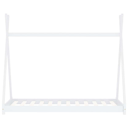 Giroletto per Bambini Bianco in Massello di Pino 70x140 cm - homemem39