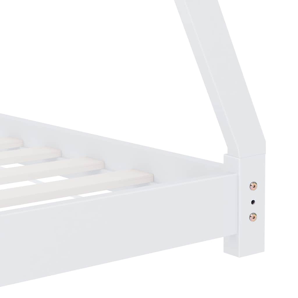 Giroletto per Bambini Bianco in Massello di Pino 70x140 cm - homemem39