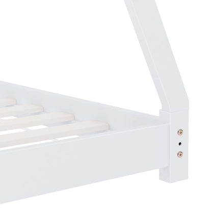 Giroletto per Bambini Bianco in Massello di Pino 70x140 cm - homemem39