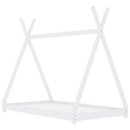 Giroletto per Bambini Bianco in Massello di Pino 80x160 cm | homemem39