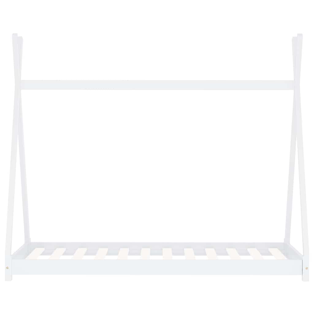 Giroletto per Bambini Bianco in Massello di Pino 80x160 cm | homemem39