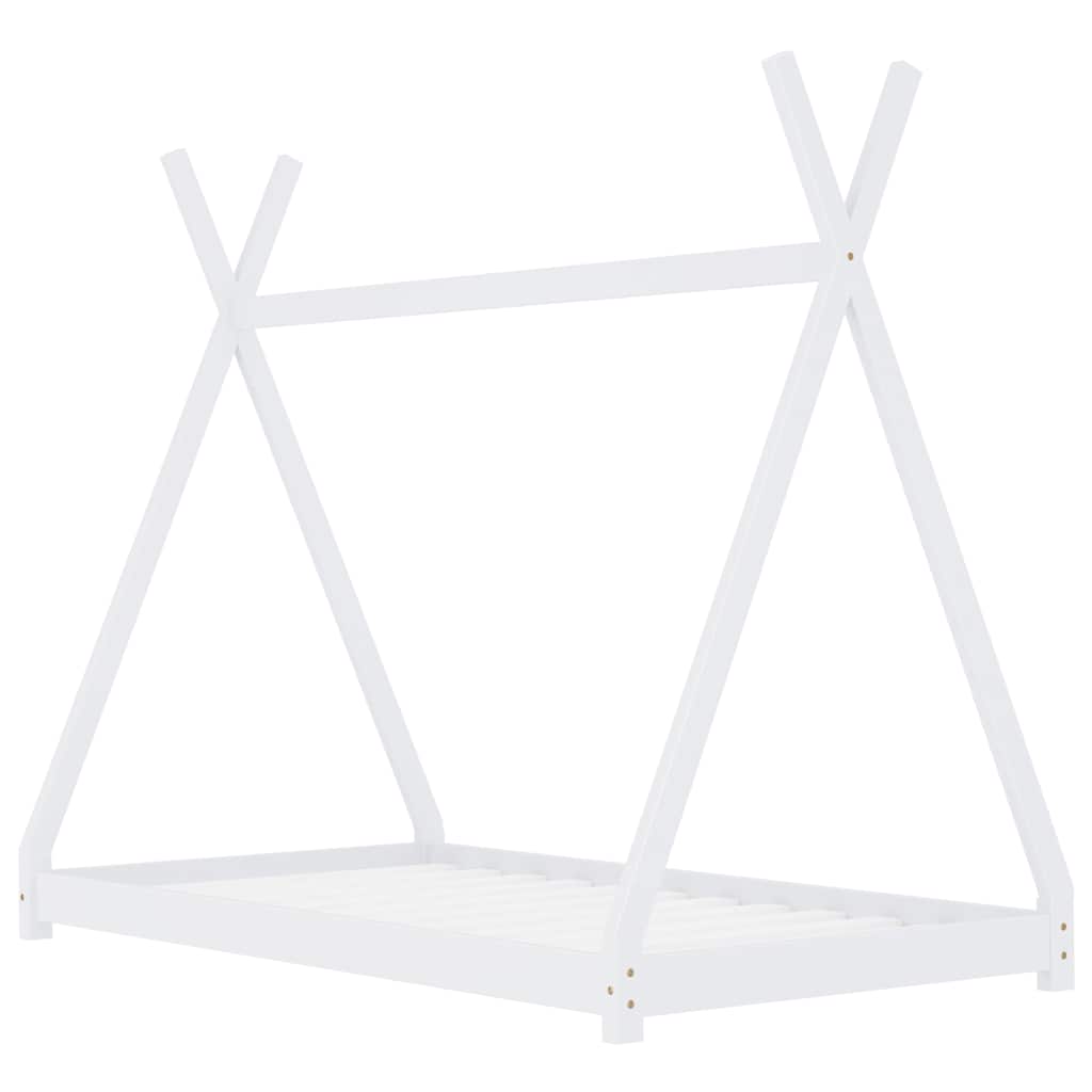 Giroletto per Bambini Bianco in Massello di Pino 90x200 cm | homemem39