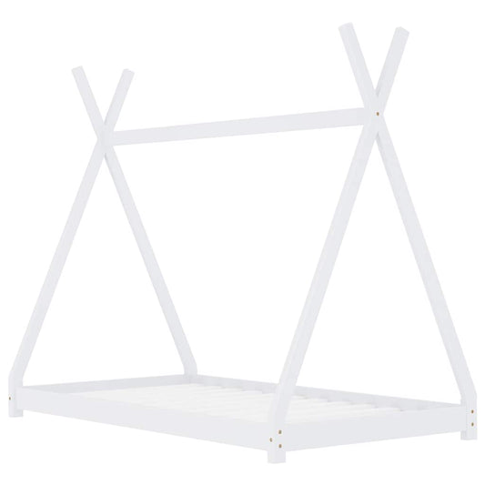 Giroletto per Bambini Bianco in Massello di Pino 90x200 cm | homemem39