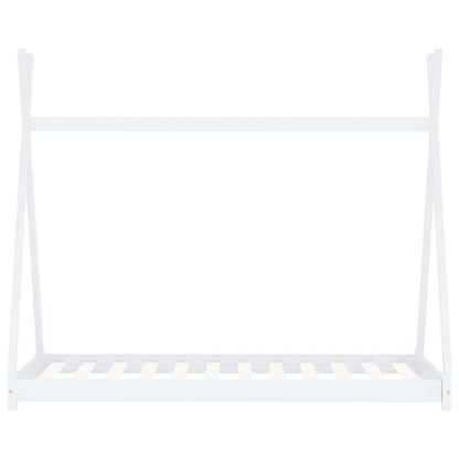 Giroletto per Bambini Bianco in Massello di Pino 90x200 cm - homemem39