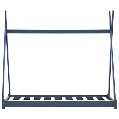 Giroletto per Bambini Grigio in Massello di Pino 70x140 cm | homemem39