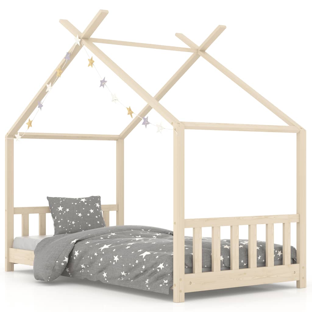 Giroletto per Bambini in Legno Massello di Pino 80x160 cm - homemem39