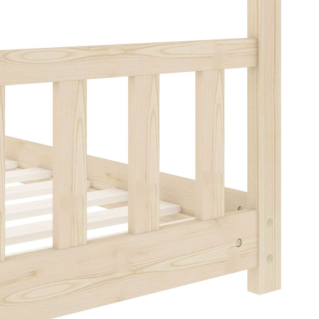 Giroletto per Bambini in Legno Massello di Pino 80x160 cm - homemem39