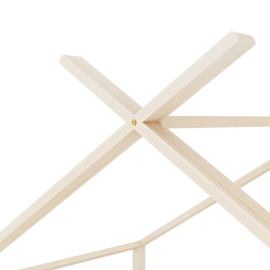 Giroletto per Bambini in Legno Massello di Pino 90x200 cm - homemem39