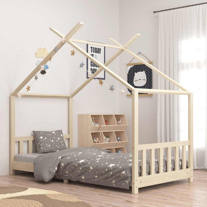 Giroletto per Bambini in Legno Massello di Pino 90x200 cm - homemem39