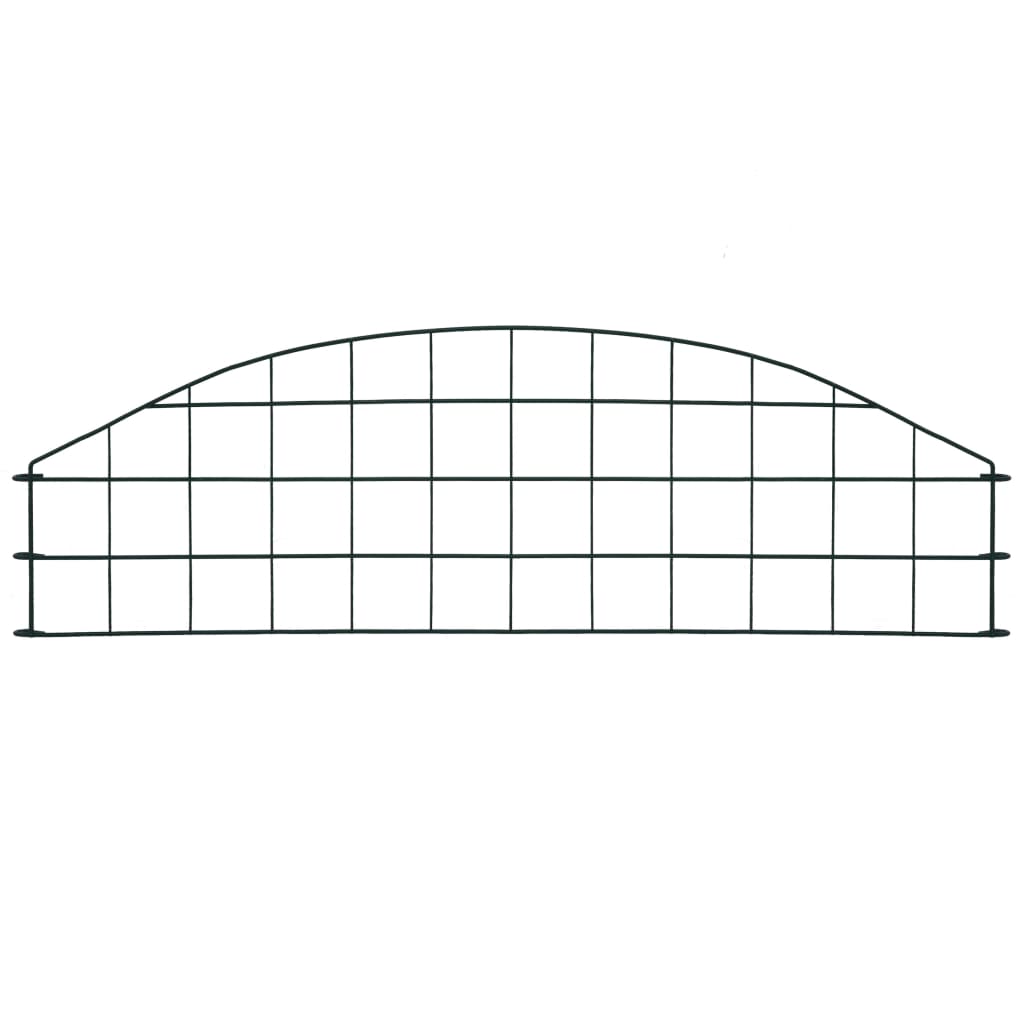 Set Recinzione da Giardino ad Arco 77,3x26 cm Verde - homemem39
