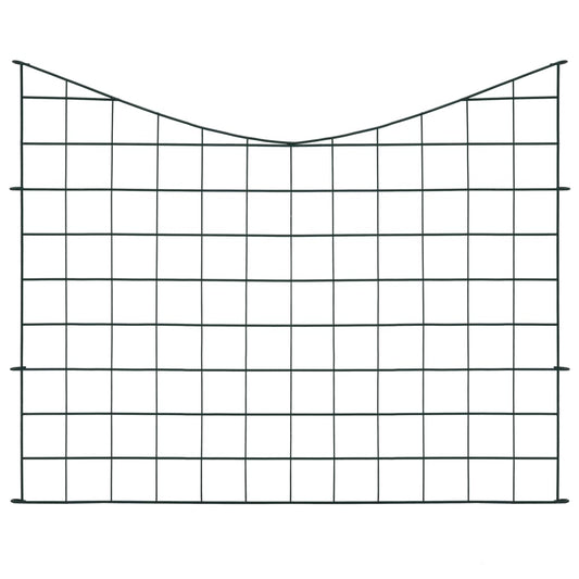 Set Recinzione da Giardino ad Arco Invertito 77,5x64 cm Verde - homemem39