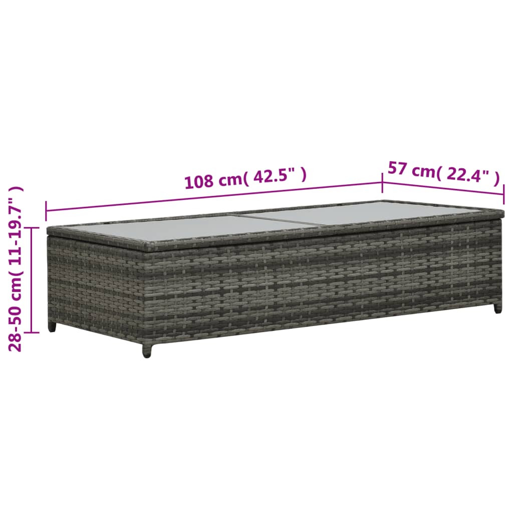 Set Divani da Giardino 4 pz con Cuscini in Polyrattan Antracite | homemem39