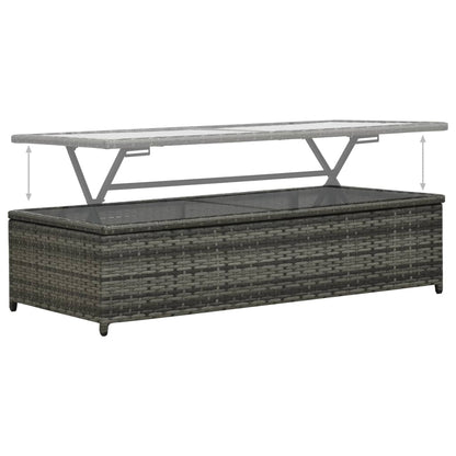 Set Divani da Giardino 4 pz con Cuscini in Polyrattan Antracite | homemem39