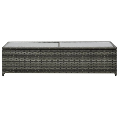Set Divani da Giardino 4 pz con Cuscini in Polyrattan Antracite | homemem39