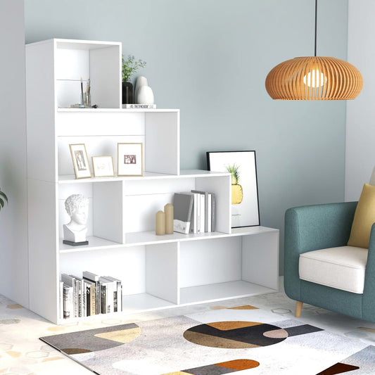 Libreria/Divisorio Bianco 155x24x160 cm in Legno Multistrato | homemem39