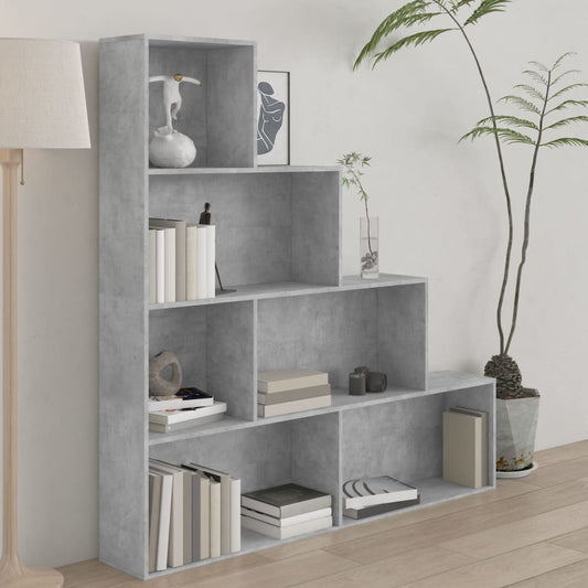 Libreria/Divisorio Grigio Cemento 155x24x160 Legno Multistrato | homemem39