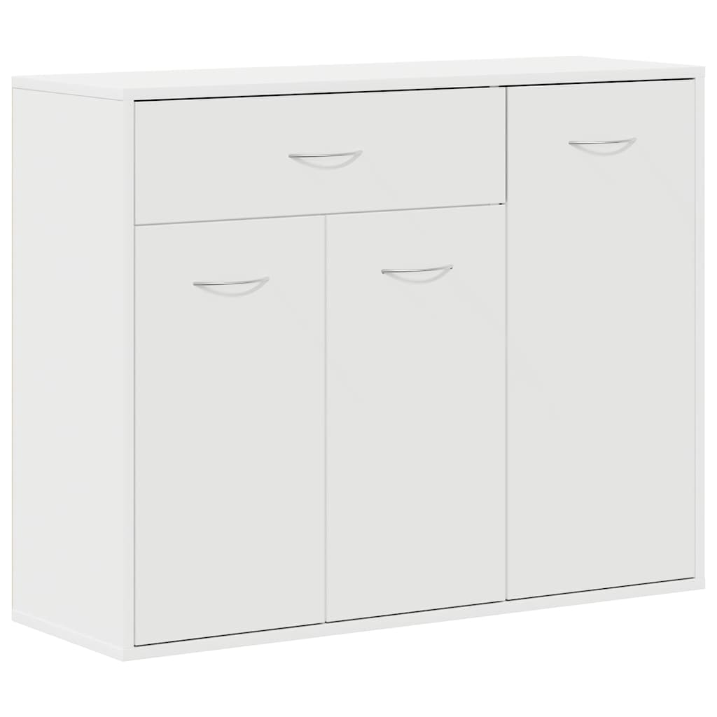 Credenza Bianca 88x30x70 cm in Legno Multistrato