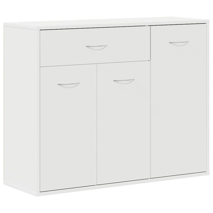Credenza Bianca 88x30x70 cm in Legno Multistrato