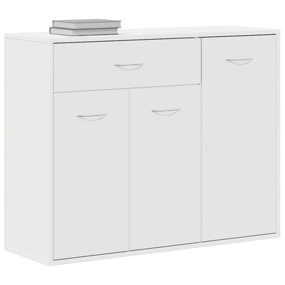 Credenza Bianca 88x30x70 cm in Legno Multistrato