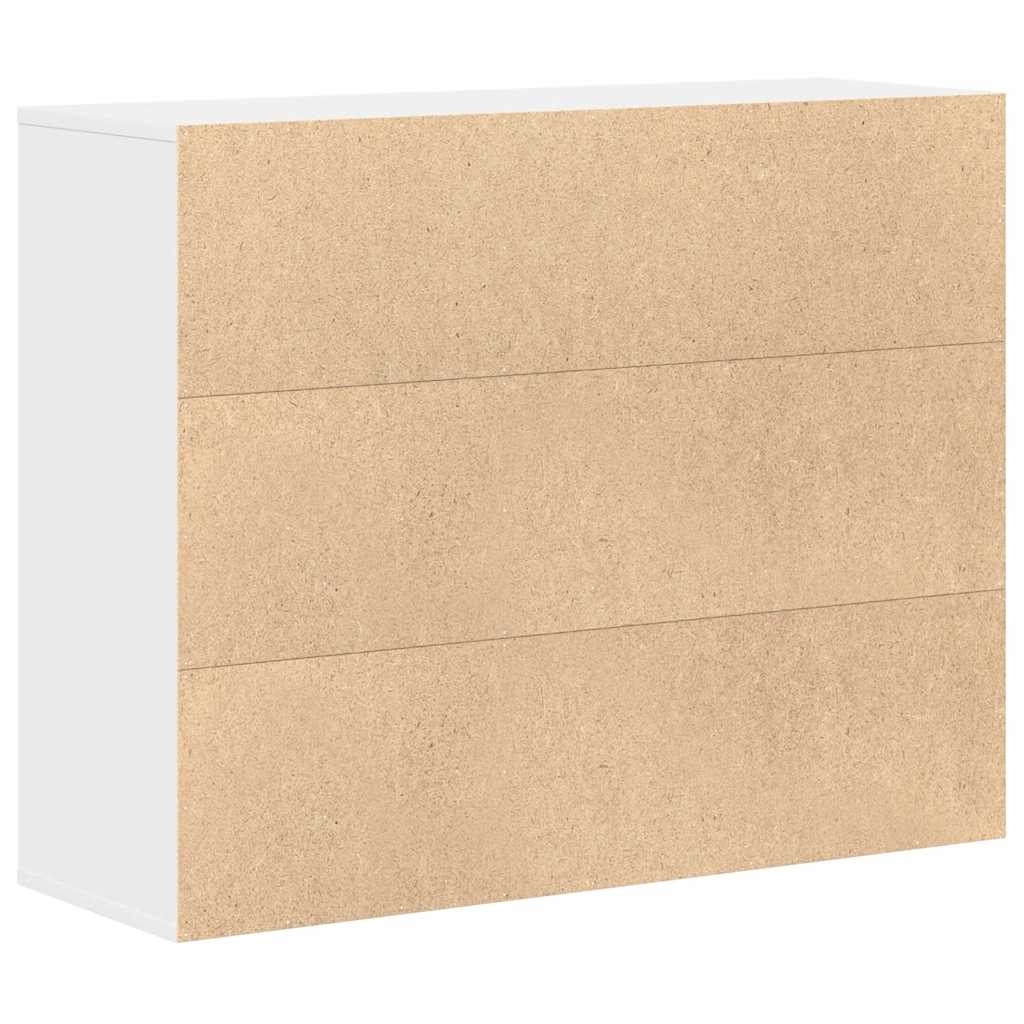 Credenza Bianca 88x30x70 cm in Legno Multistrato - homemem39