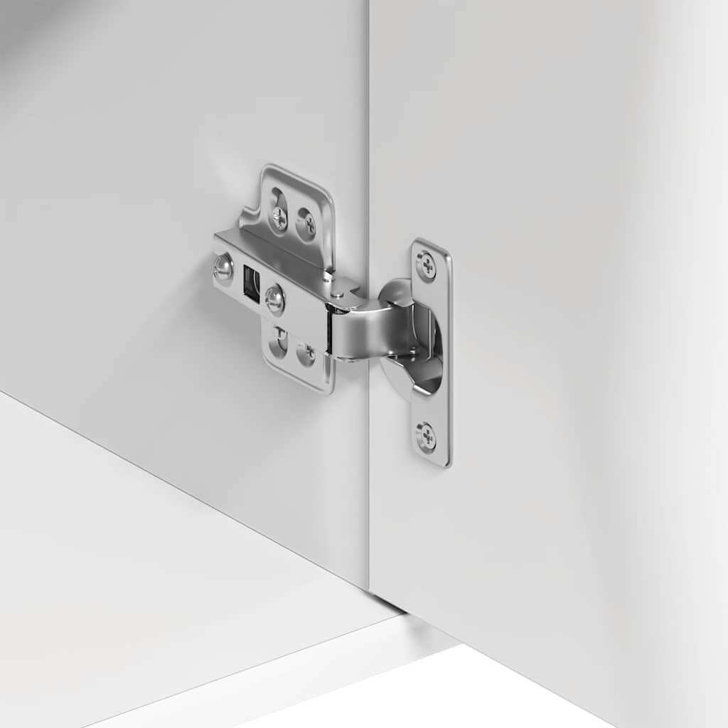 Credenza Bianca 88x30x70 cm in Legno Multistrato - homemem39