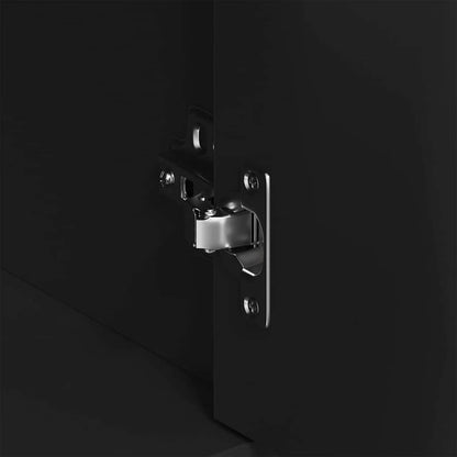 Credenza Nera 88x30x70 cm in Legno Multistrato - homemem39