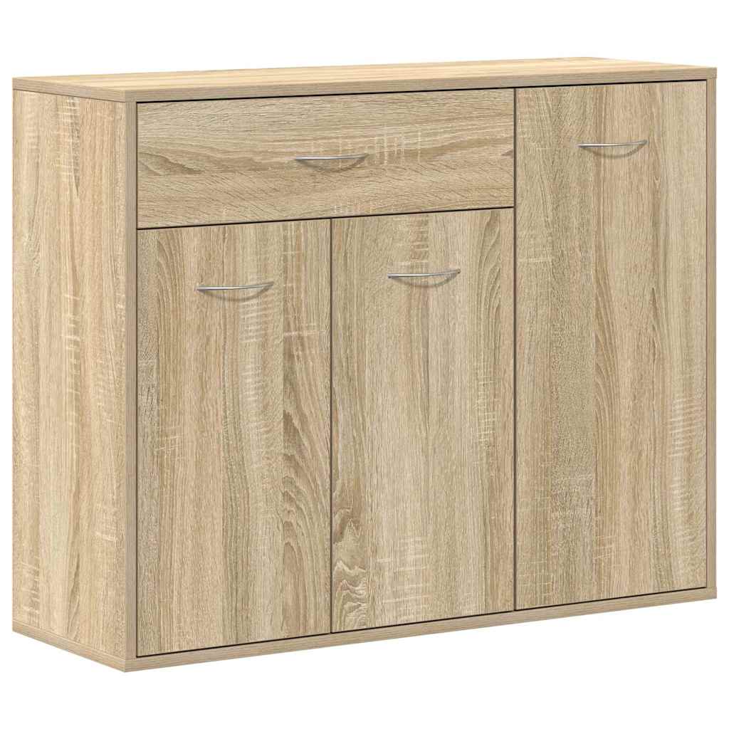 Credenza Rovere Sonoma 88x30x70 cm in Legno Multistrato