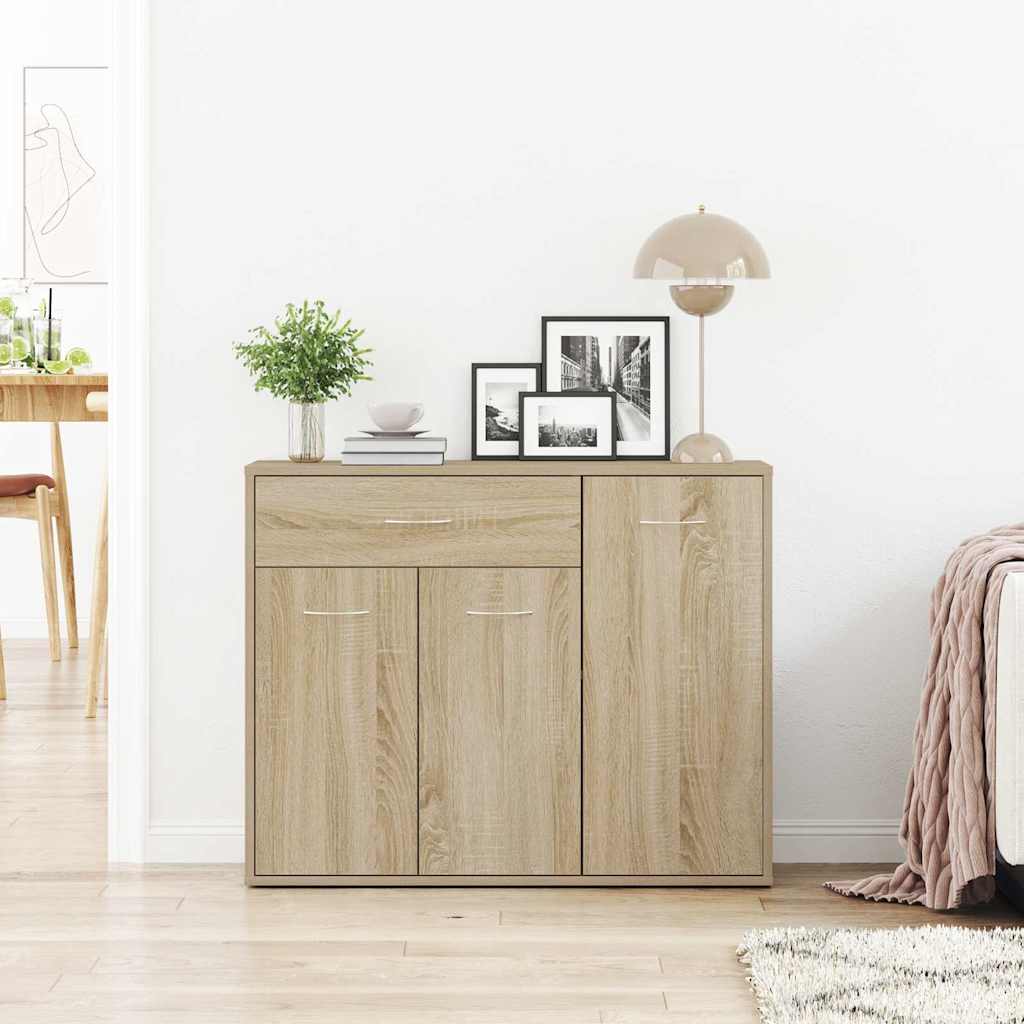 Credenza Rovere Sonoma 88x30x70 cm in Legno Multistrato