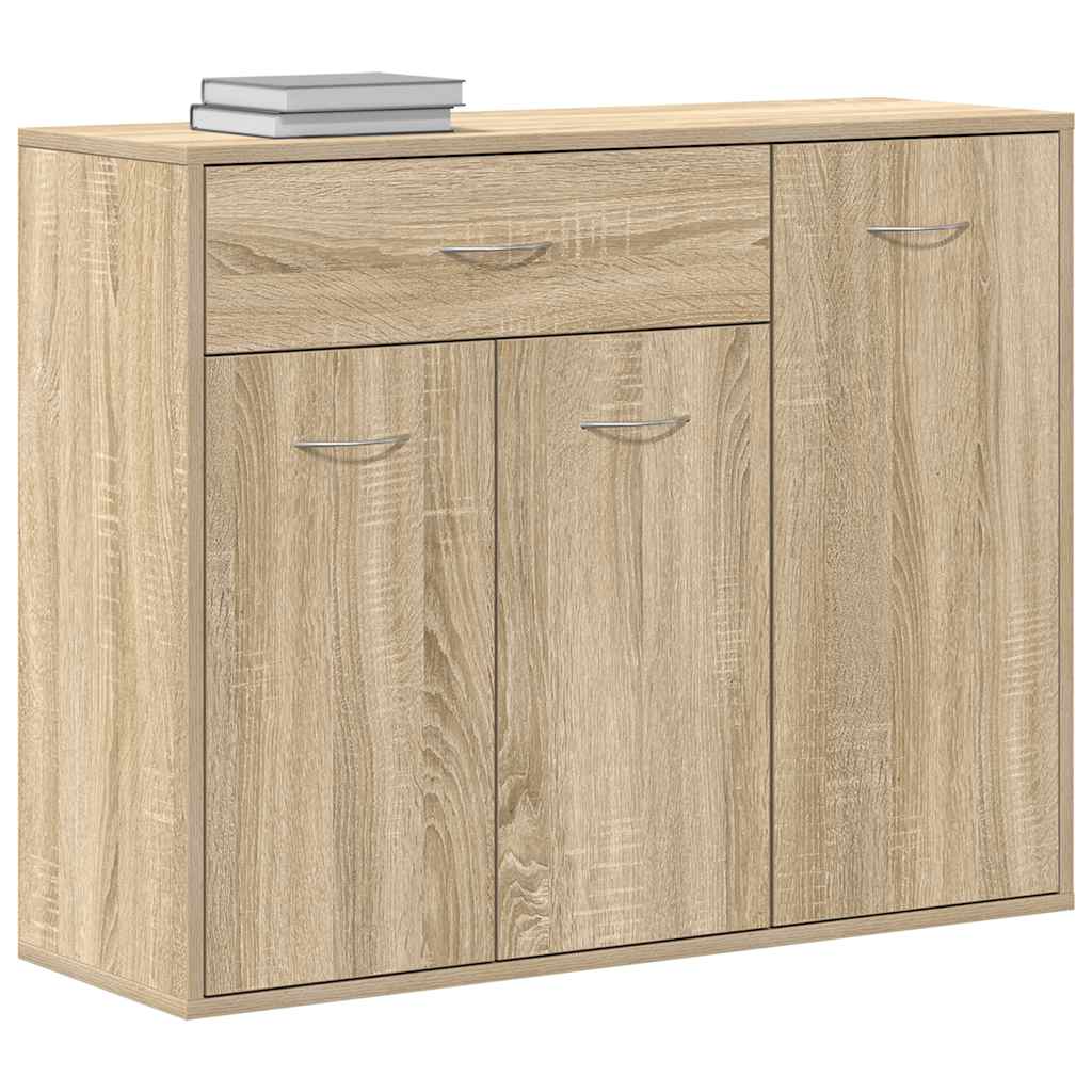 Credenza Rovere Sonoma 88x30x70 cm in Legno Multistrato