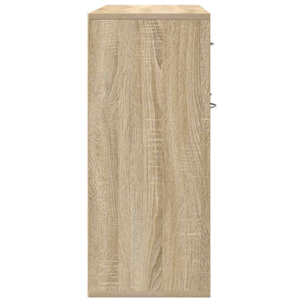 Credenza Rovere Sonoma 88x30x70 cm in Legno Multistrato