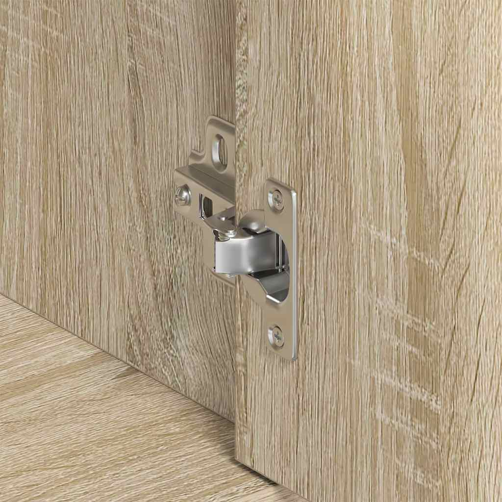Credenza Rovere Sonoma 88x30x70 cm in Legno Multistrato