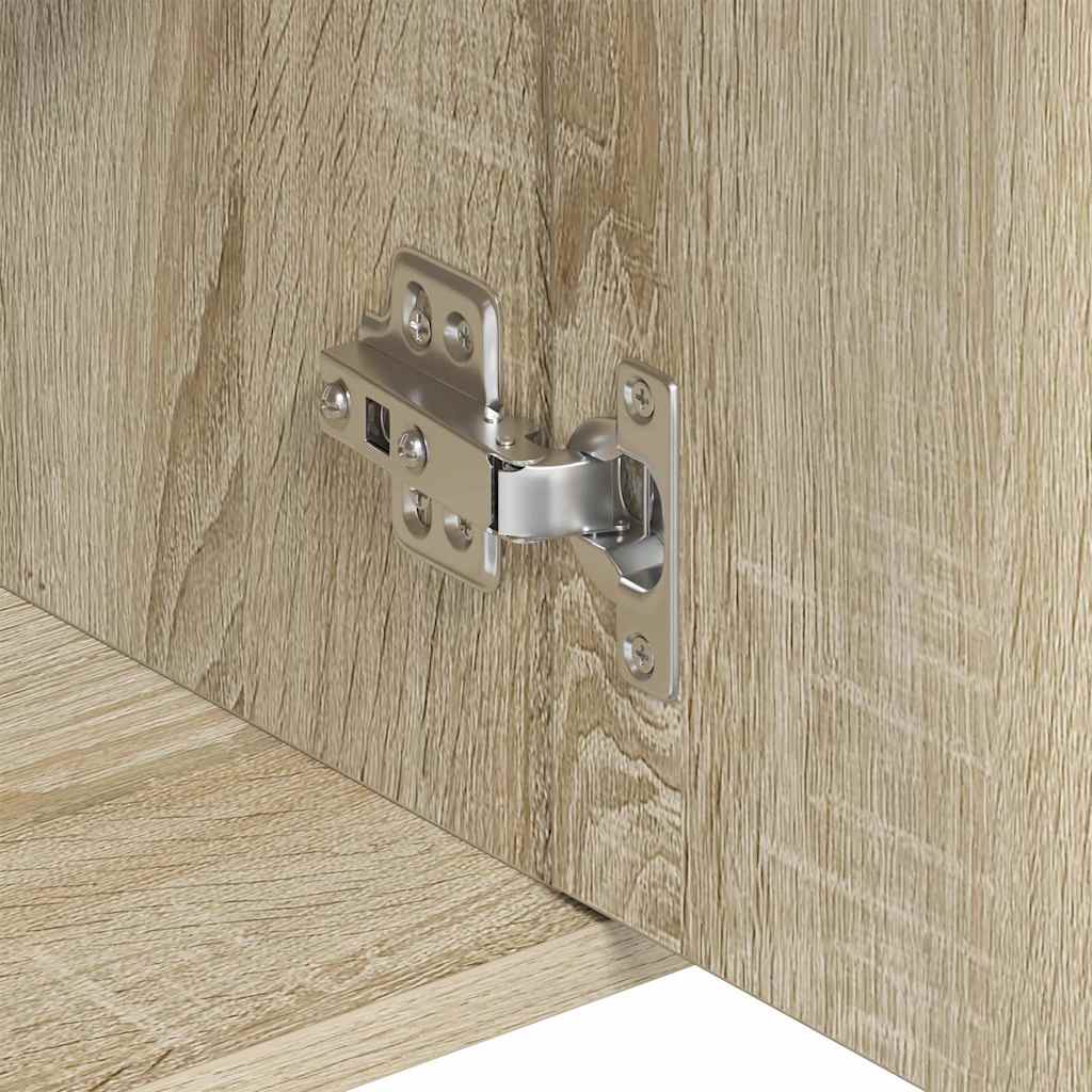 Credenza Rovere Sonoma 88x30x70 cm in Legno Multistrato