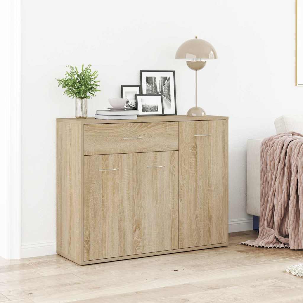 Credenza Rovere Sonoma 88x30x70 cm in Legno Multistrato