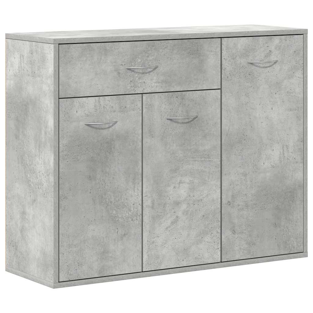 Credenza Grigio Cemento 88x30x70 cm in Legno Multistrato - homemem39