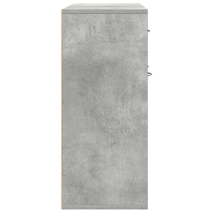 Credenza Grigio Cemento 88x30x70 cm in Legno Multistrato - homemem39