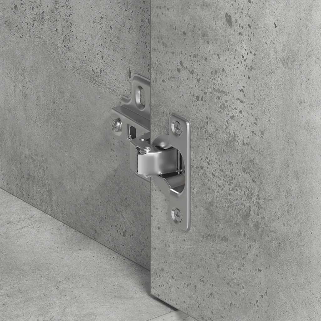 Credenza Grigio Cemento 88x30x70 cm in Legno Multistrato - homemem39