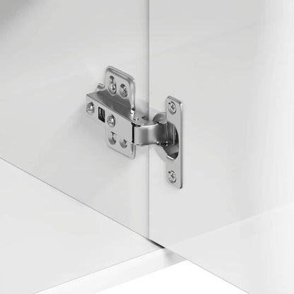 Credenza Bianco Lucido 88x30x70 cm in Legno Multistrato - homemem39