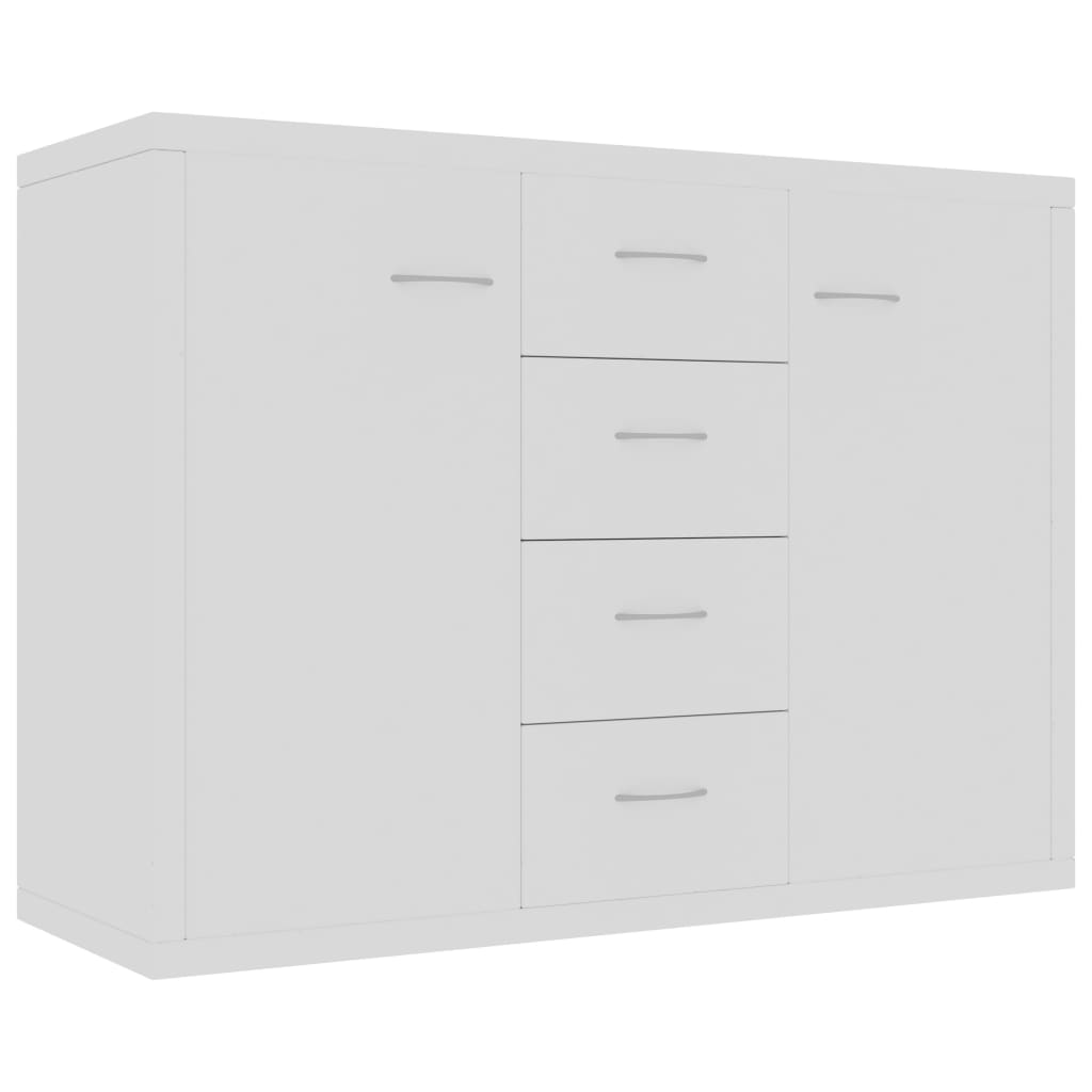 Credenza Bianca 88x30x65 cm in Legno Multistrato - homemem39