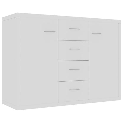 Credenza Bianca 88x30x65 cm in Legno Multistrato