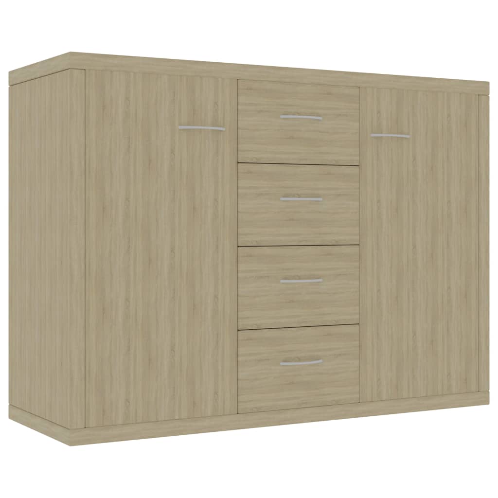 Credenza Rovere Sonoma 88x30x65 cm in Legno Multistrato - homemem39