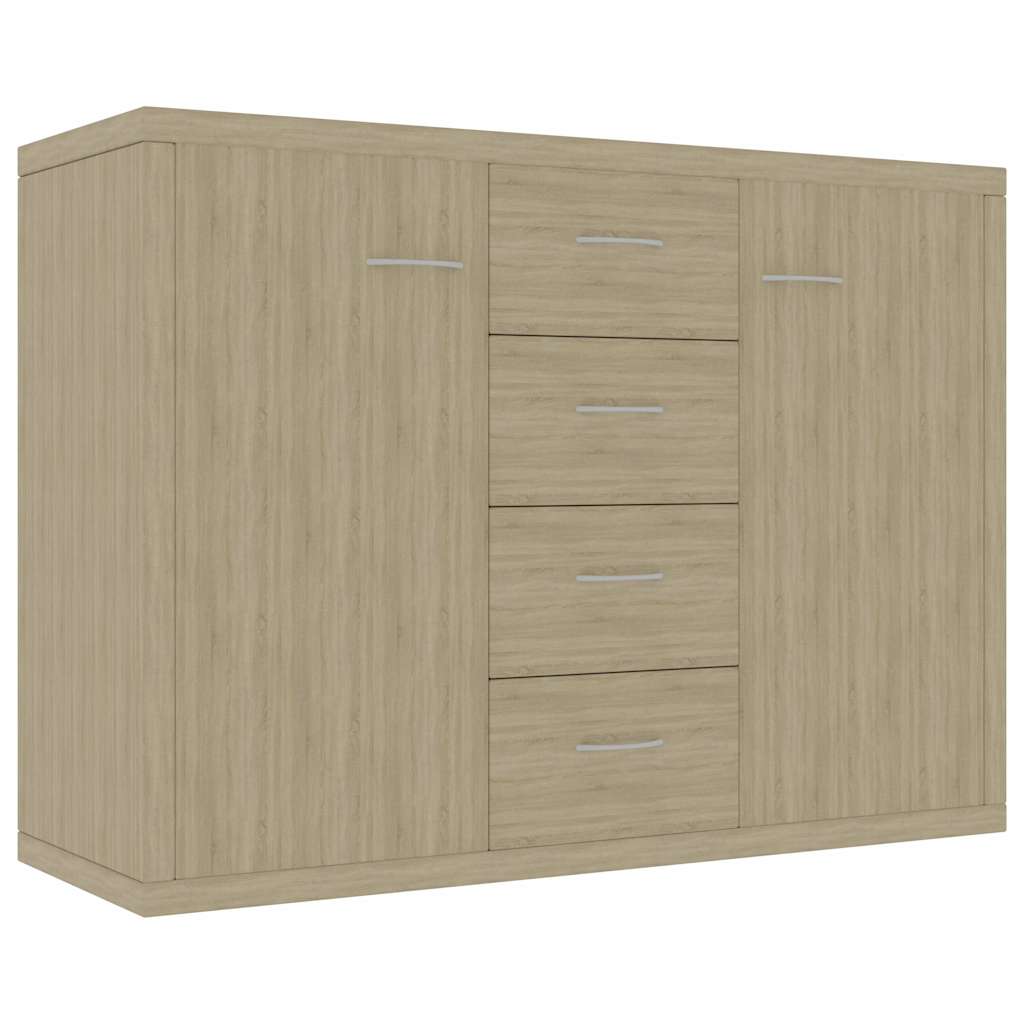 Credenza Rovere Sonoma 88x30x65 cm in Legno Multistrato