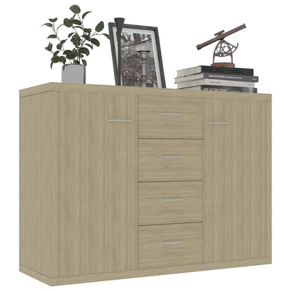 Credenza Rovere Sonoma 88x30x65 cm in Legno Multistrato