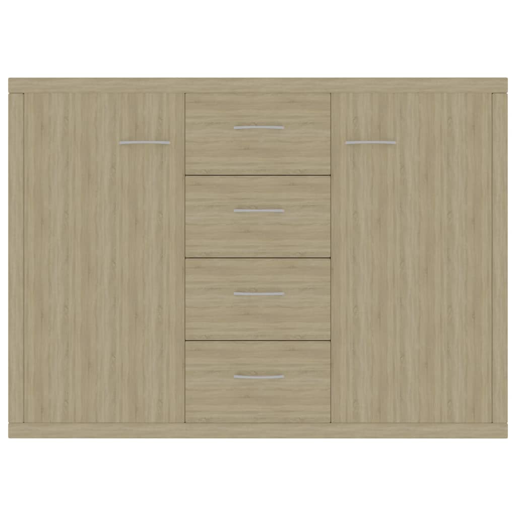 Credenza Rovere Sonoma 88x30x65 cm in Legno Multistrato