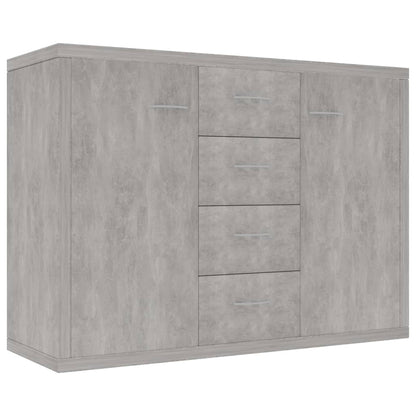 Credenza Grigio Cemento 88x30x65 cm in Legno Multistrato - homemem39