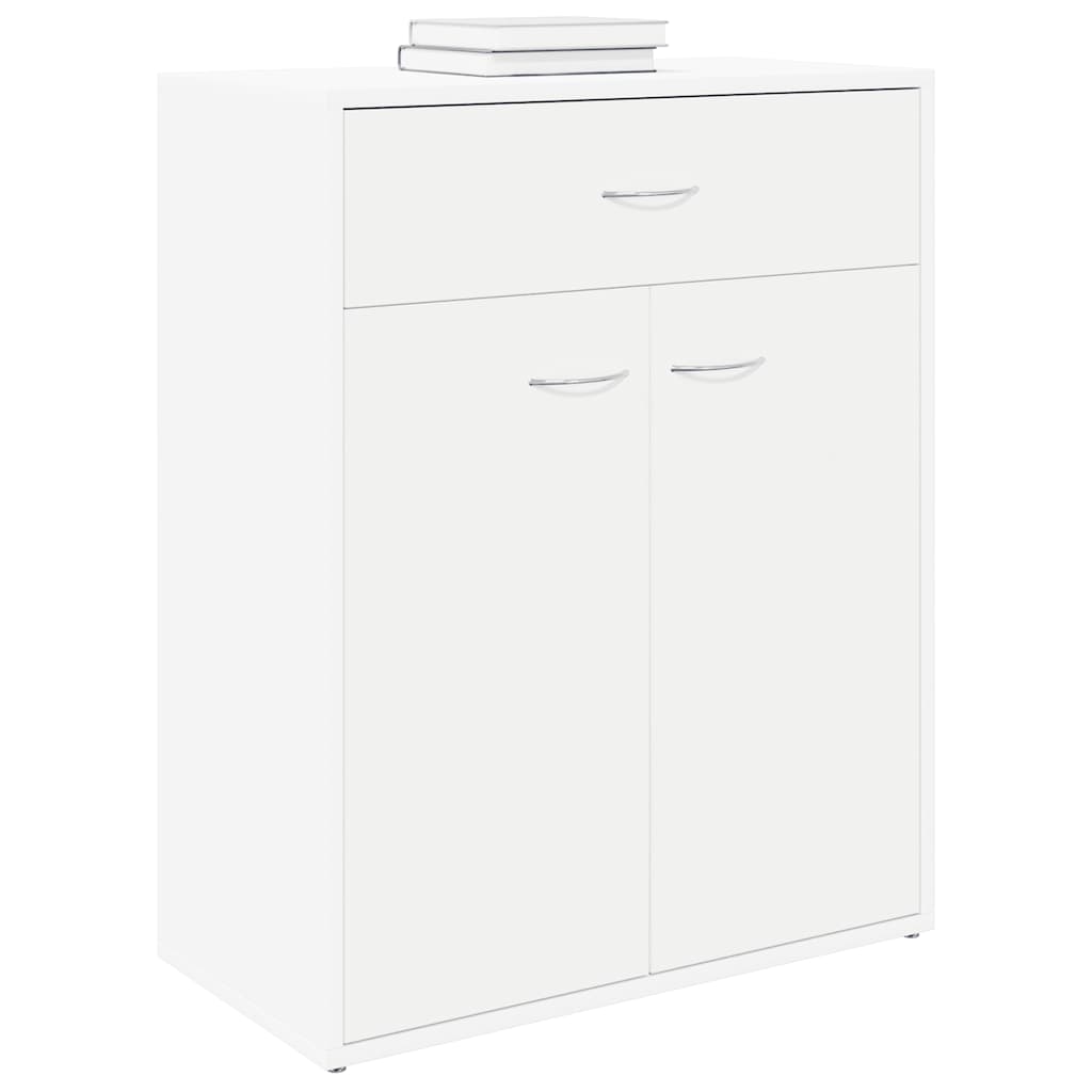 Credenza Bianca 60x30x75 cm in Legno Multistrato