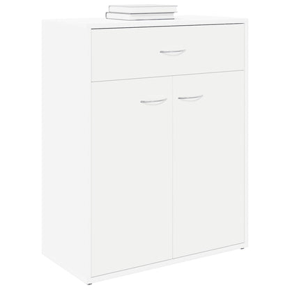 Credenza Bianca 60x30x75 cm in Legno Multistrato