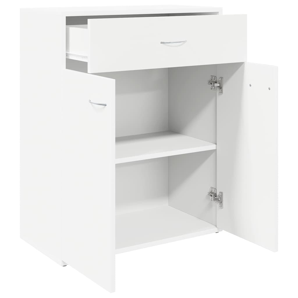 Credenza Bianca 60x30x75 cm in Legno Multistrato