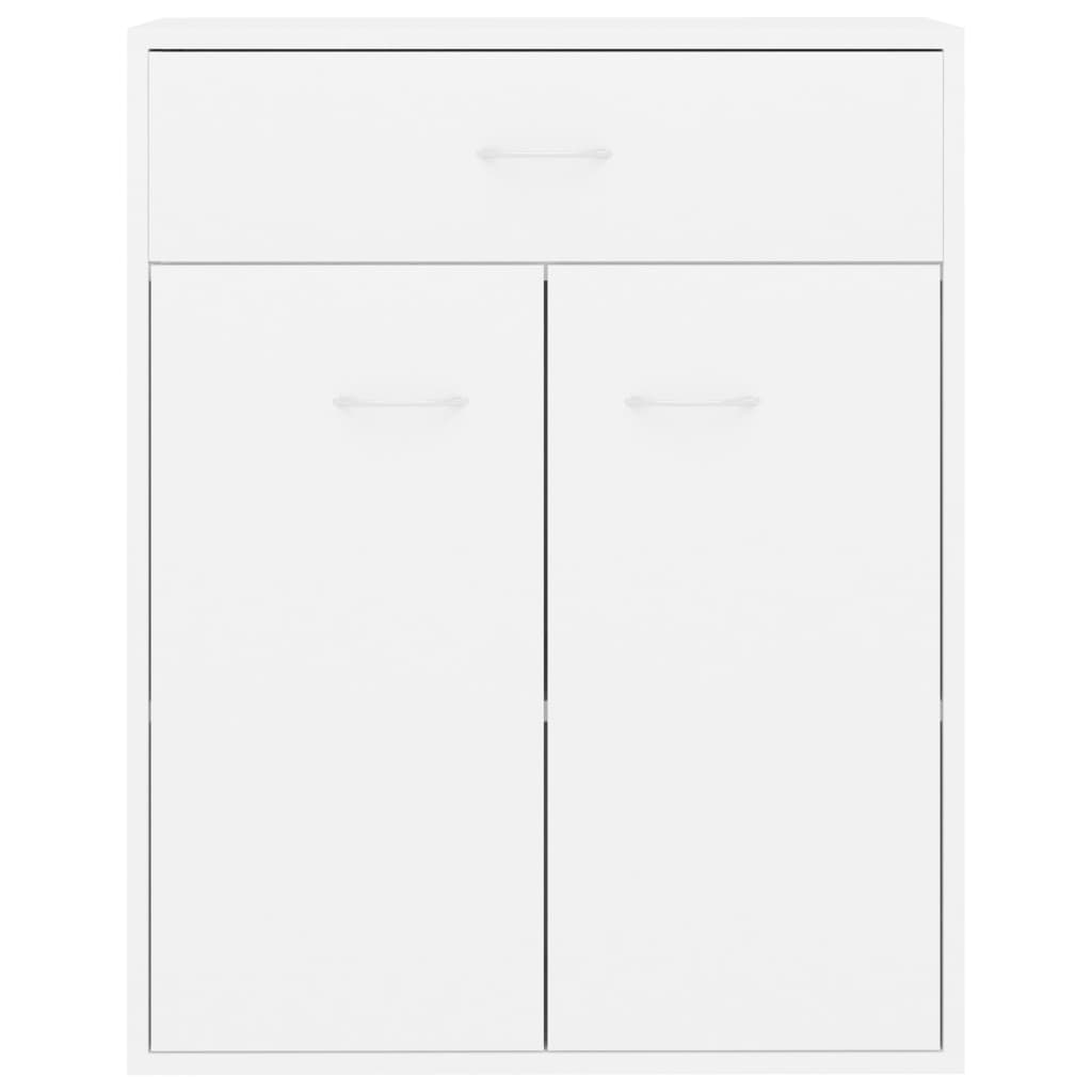 Credenza Bianca 60x30x75 cm in Legno Multistrato - homemem39