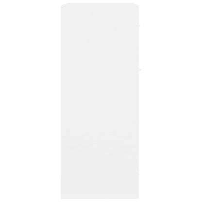 Credenza Bianca 60x30x75 cm in Legno Multistrato - homemem39