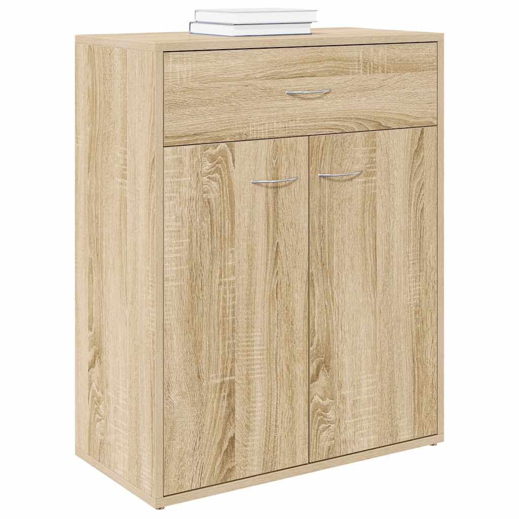 Credenza Rovere Sonoma 60x30x75 cm in Legno Multistrato | homemem39